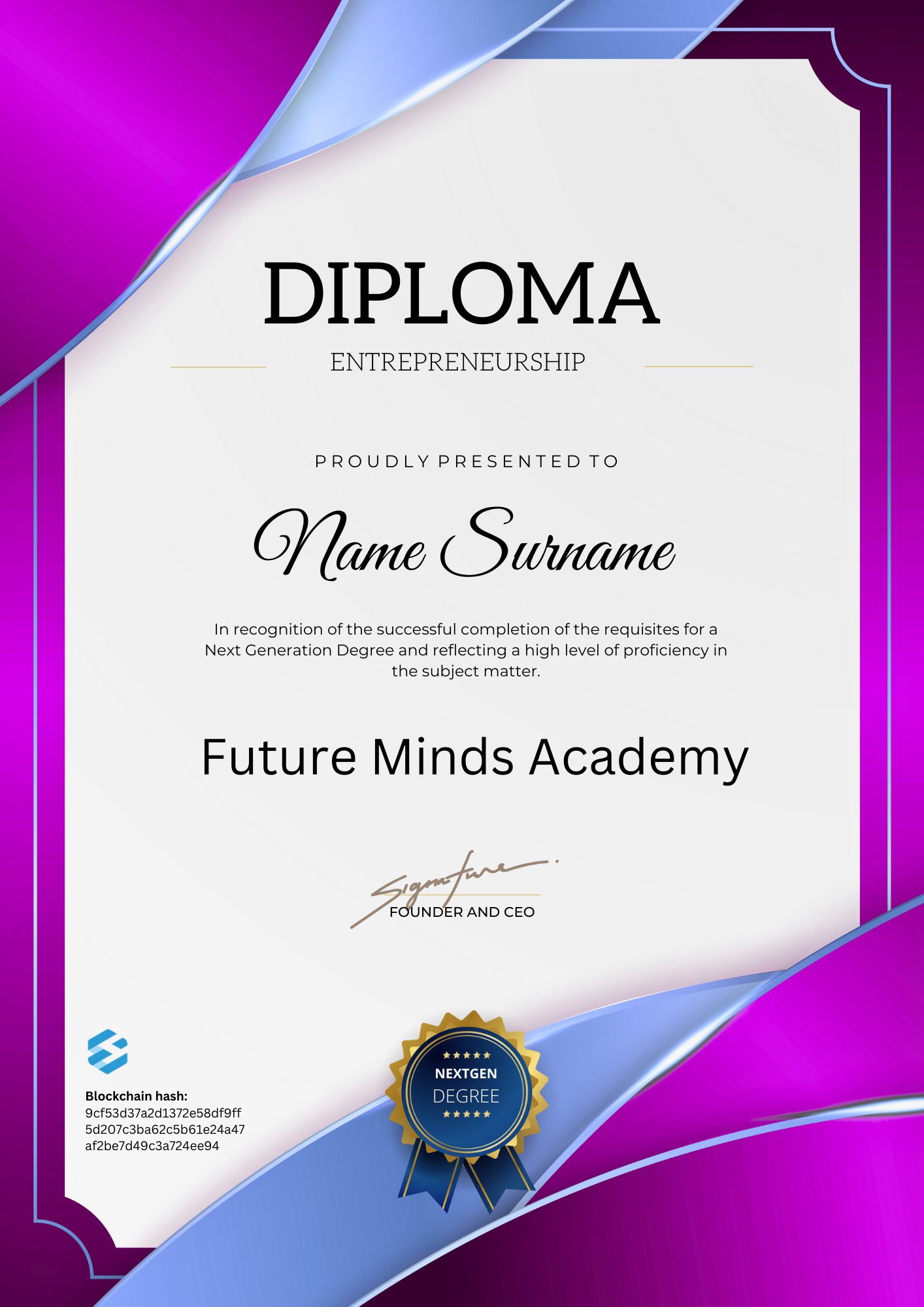 Diploma Entrepreneurship