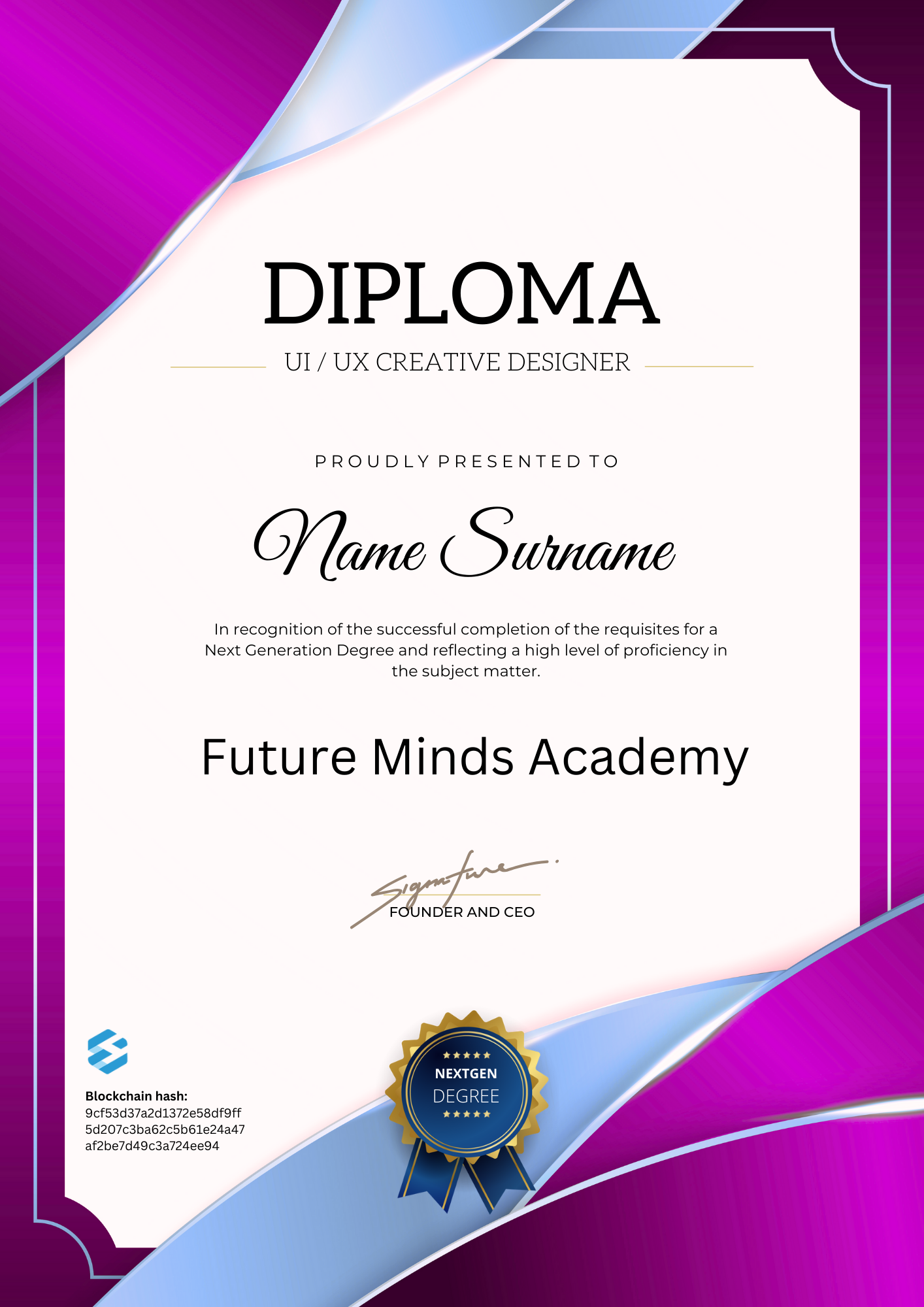 Diploma UI UX Creative Designer